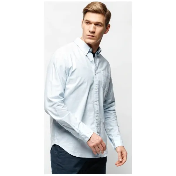 Timberland Koszula Pleasant River Stretch Oxford Shirt , niebieski, rozmiar M. Niebieskie koszule męskie Timberland, m, bez wzorów, z bawełny, bez kołnierzyka, bez ramiączek. W wyprzedaży za 263.99 zł.