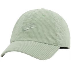 Czapka z daszkiem męska Club Unstrukturierte Cord Cap. Zielone czapki męskie Nike, bez wzorów, z bawełny, sportowe. Za 99.99 zł.