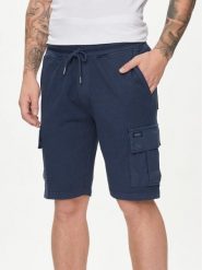 Blend Szorty materiałowe 20716745 Granatowy Regular Fit. Niebieskie szorty męskie Blend, bez wzorów, z bawełny. Za 289.99 zł.