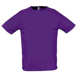 Męska Sportowa Koszulka Raglanowa. Fioletowe t-shirty sportowe męskie SOL'S, l, bez wzorów, sportowe, bez ramiączek. Za 40.99 zł.