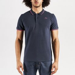 Polo Kappa Ezio Korporate. Czerwone koszulki polo męskie Kappa, m, bez wzorów, eleganckie, bez kołnierzyka, bez ramiączek. Za 110.60 zł.