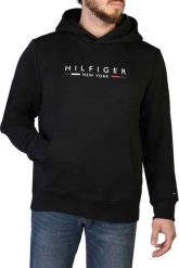 Tommy Hilfiger Bluzy marki Tommy Hilfiger model MW0MW29301 kolor Czarny. Odzież Męskie. Sezon: Wiosna/Lato S. Czarna bluzy nierozpinane męskie Tommy Hilfiger, m, bez wzorów, bez ramiączek, bez kaptura. Za 353.88 zł.