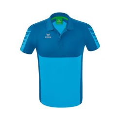 Polo Erima Six Wings. Niebieskie koszulki polo męskie Erima, l, bez wzorów, z materiału, klasyczne, bez kołnierzyka, bez ramiączek. Za 178.50 zł.