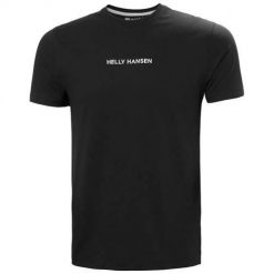 Koszulka sportowa męska Helly Hansen Core. Czarne t-shirty sportowe męskie Helly Hansen, l, bez wzorów, z bawełny, sportowe, bez ramiączek. Za 245.00 zł.