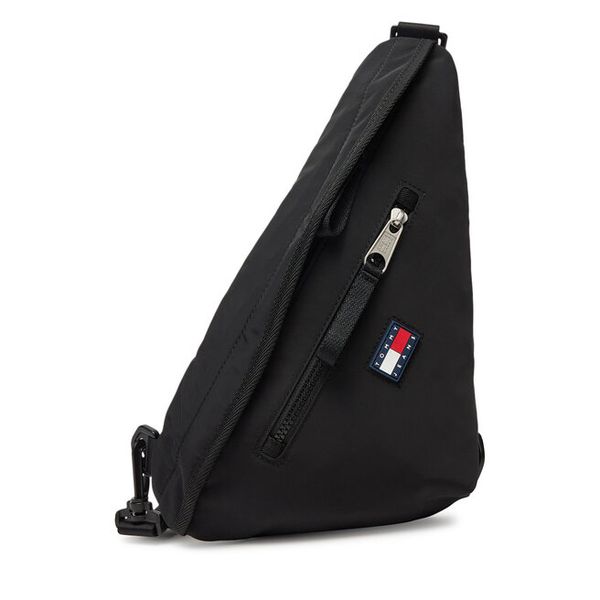 Saszetka Tommy Jeans. Czarne saszetki męskie Tommy Jeans, bez wzorów, z jeansu, małe. Za 219.99 zł.