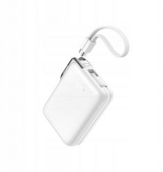 Powerbank Joyroom Powerbank Joyroom JR-PBF27 Pro 10000mAh 30W z wbudowanym kablem USB-C i dodatkowym dwukierunkowym kablem USB-C - Lightning - biały. Białe powerbanki Joyroom. Za 114.19 zł.