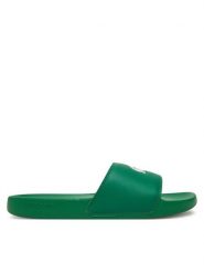 Lacoste Klapki Serve Sliders 7-49CMA0041 Zielony. Zielone klapki i japonki męskie Lacoste, bez wzorów, ze skóry. Za 149.99 zł.