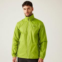 Lyle IV męska turystyczna wodoodporna kurtka. Zielone kurtki męskie Regatta, m, bez wzorów, sportowe, bez ramiączek, bez kaptura. Za 149.99 zł.