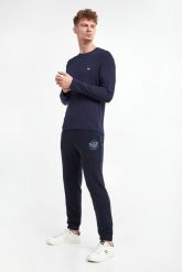 Spodnie dresowe męskie EMPORIO ARMANI UNDERWEAR. Spodnie dresowe męskie Emporio Armani Underwear, bez wzorów, z dresówki. W wyprzedaży za 270.27 zł.