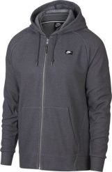 Nike Bluza męska Nsw Optic Hoodie Fz szara r. S (928475 021). Szare bluzy nierozpinane męskie Nike, m, bez wzorów, bez ramiączek, bez kaptura. Za 280.43 zł.
