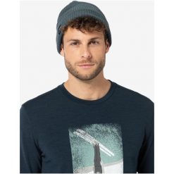 Czapka SUPER.NATURAL Merino Basic Beanie. Niebieskie czapki męskie super.natural, bez wzorów, sportowe. Za 148.26 zł.