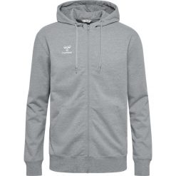 Bluza hmlGO 2.0 ZIP HOODIE. Szare bluzy nierozpinane męskie HUMMEL, xl, bez wzorów, sportowe, bez ramiączek, bez kaptura. Za 251.50 zł.