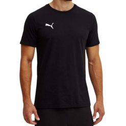 Koszulka męska sportowa czarna logo PUMA. Czarne t-shirty sportowe męskie Puma, m, bez wzorów, sportowe, bez ramiączek. Za 45.00 zł.