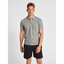 Polo Hummel Red Classic. Szare koszulki polo męskie HUMMEL, m, bez wzorów, z bawełny, sportowe, bez kołnierzyka, bez ramiączek. Za 150.00 zł.
