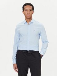 Tommy Hilfiger Koszula MW0MW40524 Błękitny Slim Fit. Niebieskie koszule męskie Tommy Hilfiger, m, bez wzorów, z bawełny, bez kołnierzyka, bez ramiączek. Za 329.99 zł.