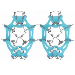 Raczki na buty turystyczne stalowe antypoślizgowe nakładki rozmiar 36-40 turkus. Niebieskie buty trekkingowe męskie SPRINGOS, bez wzorów, sportowe, bez obcasa, bez zapięcia. Za 24.99 zł.