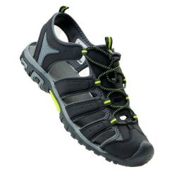 Męskie Sandały Eritio. Czarne buty zimowe męskie Hi-tec, bez wzorów, sportowe, bez obcasa, bez zapięcia. Za 154.99 zł.
