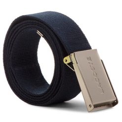Pasek Męski Lacoste. Niebieskie paski męskie Lacoste, bez wzorów. Za 139.99 zł.