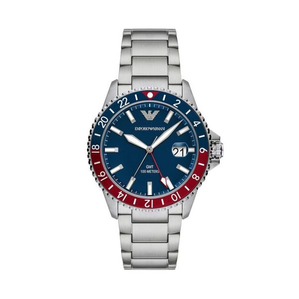 Zegarek Emporio Armani. Szare zegarki męskie Emporio Armani, srebrne. Za 1,569.00 zł.