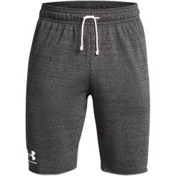 Spodenki Under Armour Ua Rival Terry, Mężczyźni. Białe szorty sportowe męskie Under Armour, bez wzorów, z bawełny, sportowe. Za 290.00 zł.
