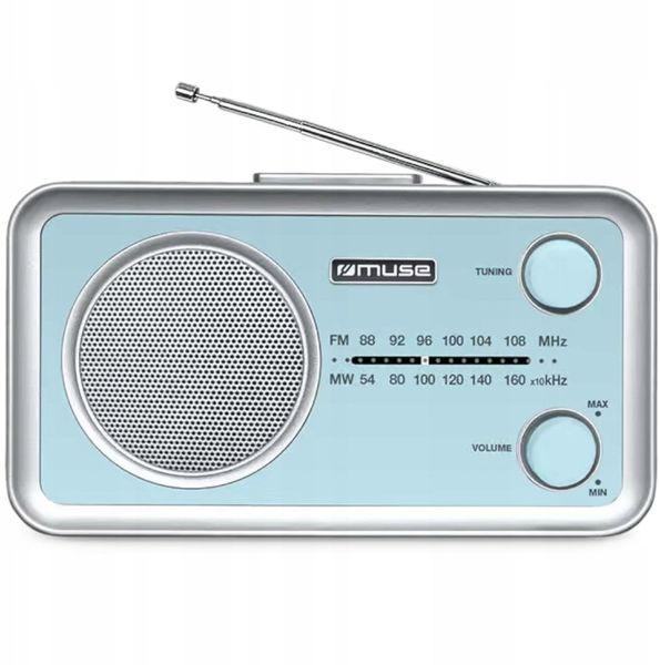 Radio Muse RADIO PRZENOŚNE MF-060VB FM/MW. Radia Muse. Za 105.77 zł.
