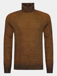 INDICODE Golf Alexavin 35-687 Brązowy Regular Fit. Brązowe kardigany męskie INDICODE, m, bez wzorów, z bawełny, bez ramiączek. Za 99.99 zł.