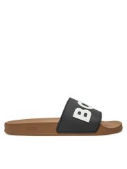Boss Klapki Kirk Slid rblg N 50498241 Beżowy. Brązowe klapki i japonki męskie Boss, bez wzorów, z tworzywa sztucznego. Za 229.99 zł.
