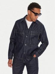 G-Star Raw Koszula jeansowa Mosa D26462-D577 Granatowy Relaxed Fit. Niebieskie koszule męskie G-Star Raw, m, bez wzorów, z bawełny, bez kołnierzyka, bez ramiączek. Za 539.99 zł.