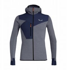 Bluza puez 2 dry ls hood full zip tee-navy blazer-0910-50 (l) SALEWA. Niebieskie bluzy nierozpinane męskie Salewa, l, bez wzorów, bez ramiączek, bez kaptura. Za 355.06 zł.