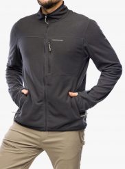 Bluza rozpinana Craghoppers NosiLife Spry Jacket - black pepper. Czarne bluzy rozpinane męskie The North Face, m, bez wzorów, bez ramiączek, bez kaptura. Za 385.21 zł.