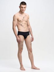 Slipy męskie z mikrofibry stay dry czarne Gimili 906. Czarne slipki męskie Big Star, l, bez wzorów, z dzianiny. W wyprzedaży za 39.99 zł.