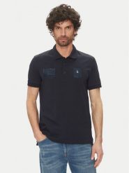 Aeronautica Militare Polo 251PO1854J593 Granatowy Regular Fit. Niebieskie koszulki polo męskie Aeronautica Militare, l, bez wzorów, z bawełny, bez kołnierzyka, bez ramiączek. Za 269.99 zł.