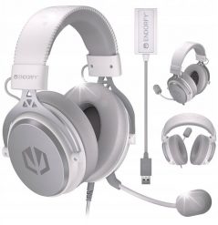 Słuchawki Endorfy Słuchawki przewodowe z mikrofonem Endorfy Viro Plus USB Onyx White Nauszne. Białe słuchawki nauszne Endorfy. Za 393.80 zł.