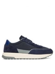 Calvin Klein Sneakersy Low Top Lace Up Repreve Mix HM0HM01714 Granatowy. Niebieskie buty sportowe na co dzień męskie Calvin Klein, m, bez wzorów, ze skóry, bez ramiączek, bez kaptura. Za 359.99 zł.