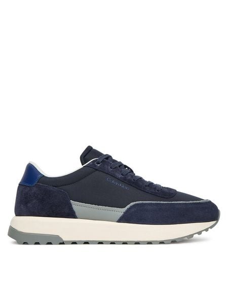 Calvin Klein Sneakersy Low Top Lace Up Repreve Mix HM0HM01714 Granatowy. Niebieskie buty sportowe na co dzień męskie Calvin Klein, m, bez wzorów, ze skóry, bez ramiączek, bez kaptura. Za 359.99 zł.