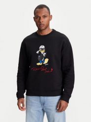 KARL LAGERFELD Bluza 705098 553930 Czarny Regular Fit. Czarne bluzy nierozpinane męskie KARL LAGERFELD, l, bez wzorów, z bawełny, bez ramiączek, bez kaptura. Za 759.99 zł.