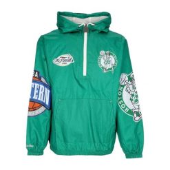 Kurtka wodoodporna Boston Celtics Team OG 2.0. Zielone kurtki męskie Mitchell & Ness, m, bez wzorów, z nylonu, bez ramiączek, bez kaptura. Za 518.00 zł.