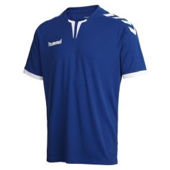 Koszulka piłkarska z krótkim rękawem męska Hummel Core SS Poly Jersey. Niebieskie t-shirty sportowe męskie HUMMEL, m, bez wzorów, z jersey, sportowe, bez ramiączek. Za 37.00 zł.