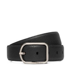Pasek Męski Calvin Klein. Czarne paski męskie Calvin Klein, bez wzorów. Za 169.99 zł.