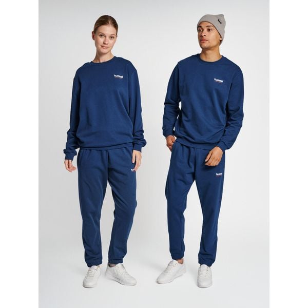 Bluza Hummel LGC Austin. Niebieskie bluzy nierozpinane męskie HUMMEL, bez wzorów, sportowe, bez ramiączek, bez kaptura. W wyprzedaży za 185.20 zł.