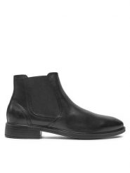 Geox Botki U Gladwin A U044WA 00043 C9999 Czarny. Czarne sztyblety męskie Geox, ze skóry, bez obcasa, bez zapięcia. Za 339.99 zł.