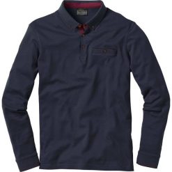 Shirt polo z długim rękawem bonprix ciemnoniebieski. Koszulki męskie z długim rękawem marki bonprix. Za 69.99 zł.