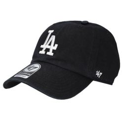 Czapka z daszkiem dla dorosłych 47 Brand MLB Los Angeles Dodgers 47 Clean Up Cap. Czarne czapki męskie 47 Brand, bez wzorów, z bawełny, sportowe. Za 121.70 zł.