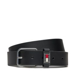 Pasek Męski Tommy Jeans. Czarne paski męskie Tommy Jeans, bez wzorów, z jeansu. Za 119.99 zł.