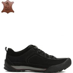 Czarne Skórzane Półbuty Lyrium. Buty sportowe na co dzień męskie marki Born2be. Za 74.99 zł.