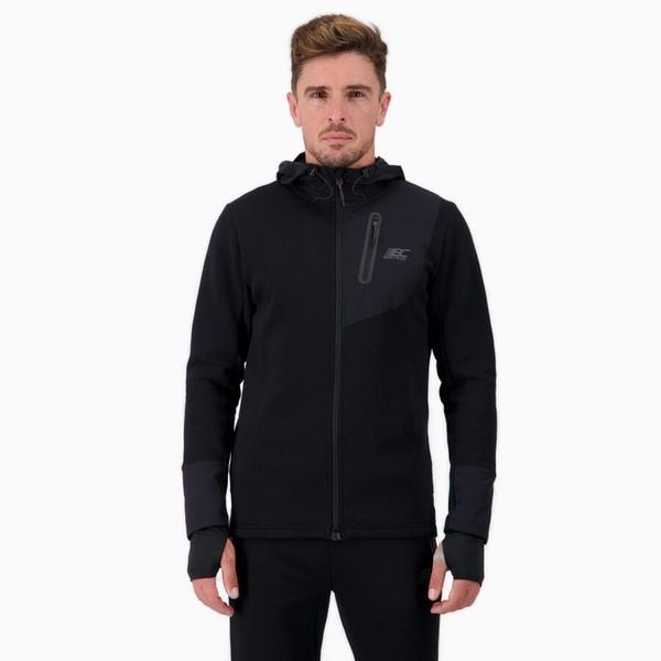 Kurtka męska z kapturem wodoodporna do biegania NEOTECH JACKET. Czarne kurtki męskie BODYCROSS, m, bez wzorów, z materiału, bez ramiączek, z kapturem. Za 640.99 zł.