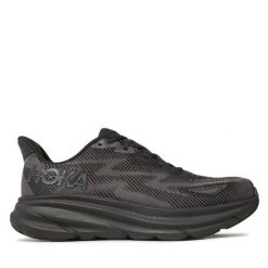 Buty do biegania Hoka. Czarne buty do biegania męskie HOKA, bez wzorów, bez zapięcia, do biegania. Za 499.99 zł.