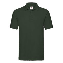Męska Koszulka Polo Premium. Zielone koszulki polo męskie Fruit of the Loom, m, bez wzorów, bez kołnierzyka, bez ramiączek. Za 54.99 zł.