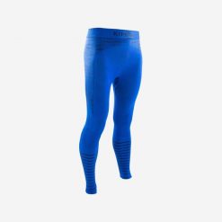 Legginsy termiczne do piłki nożnej Kipsta Keepdry 500. Niebieskie bielizna termoaktywna męska KIPSTA, xl, bez wzorów, z elastanu, bez ramiączek, do piłki nożnej. W wyprzedaży za 59.99 zł.