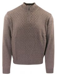 Sweter dla Mężczyzny - Lasota - Jasny Brąz, Krótki Zamek. Kardigany męskie Lasota, l, bez wzorów, z bawełny, bez ramiączek. Za 229.00 zł.